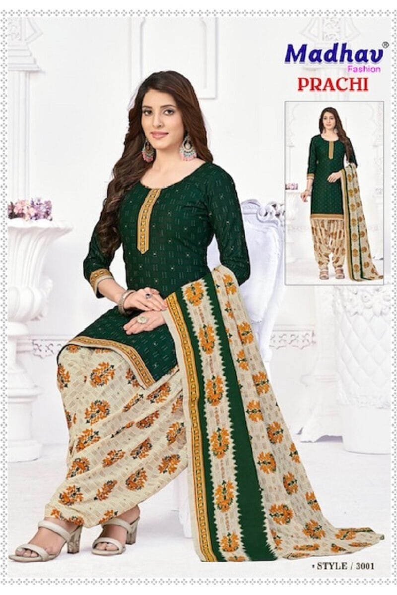 Madhav Prachi Vol 3 Wholesale Cotton Dress Material