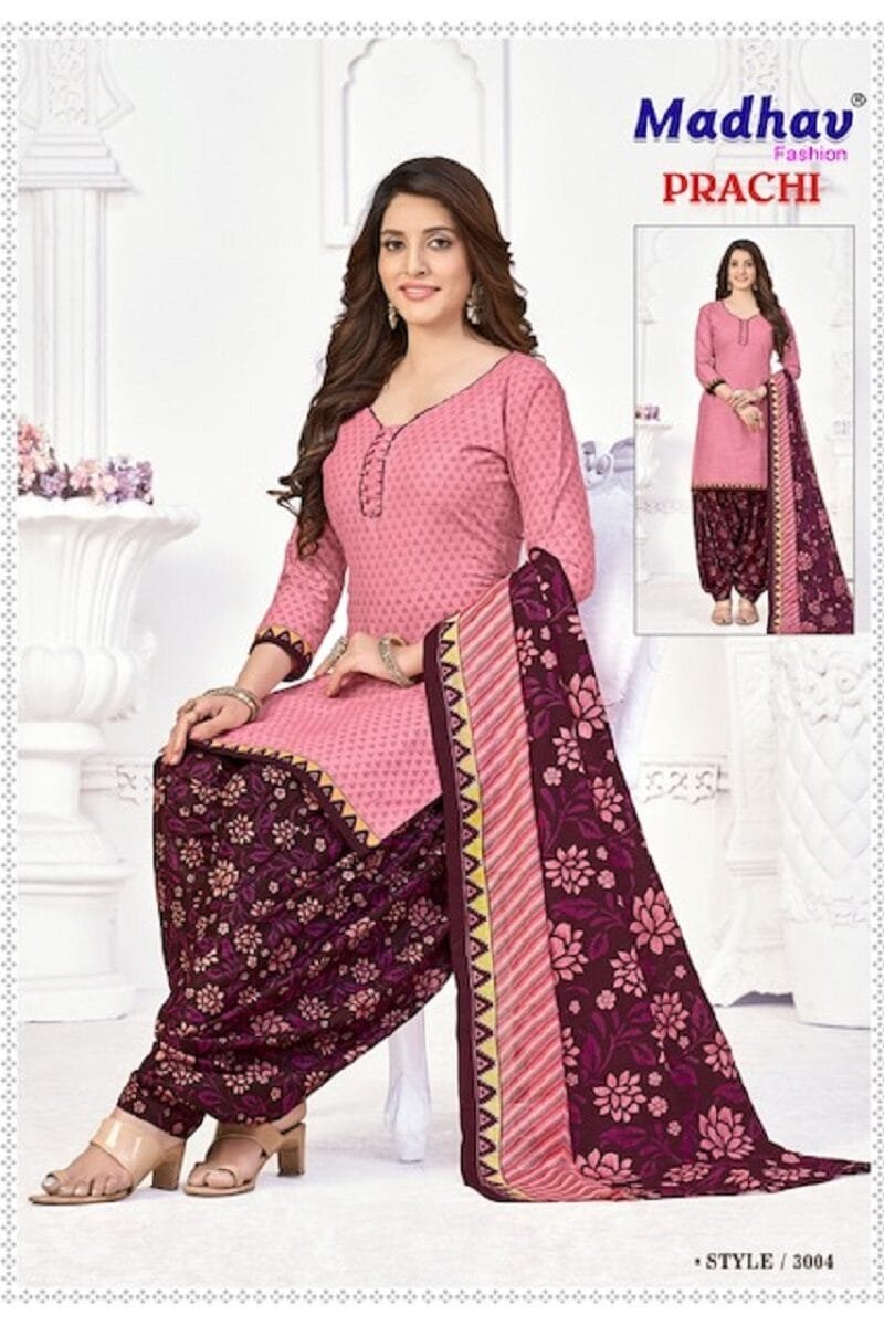 Madhav Prachi Vol 3 Wholesale Cotton Dress Material