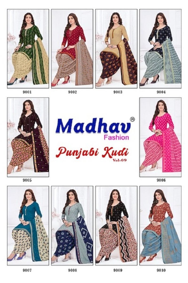 Madhav Punjabi Kudi Vol 9 Wholesale Cotton Dress Material