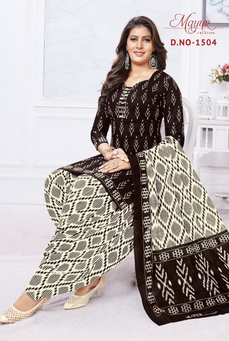 Mayur Ikkat Vol 15 Wholesale Cotton Dress Material