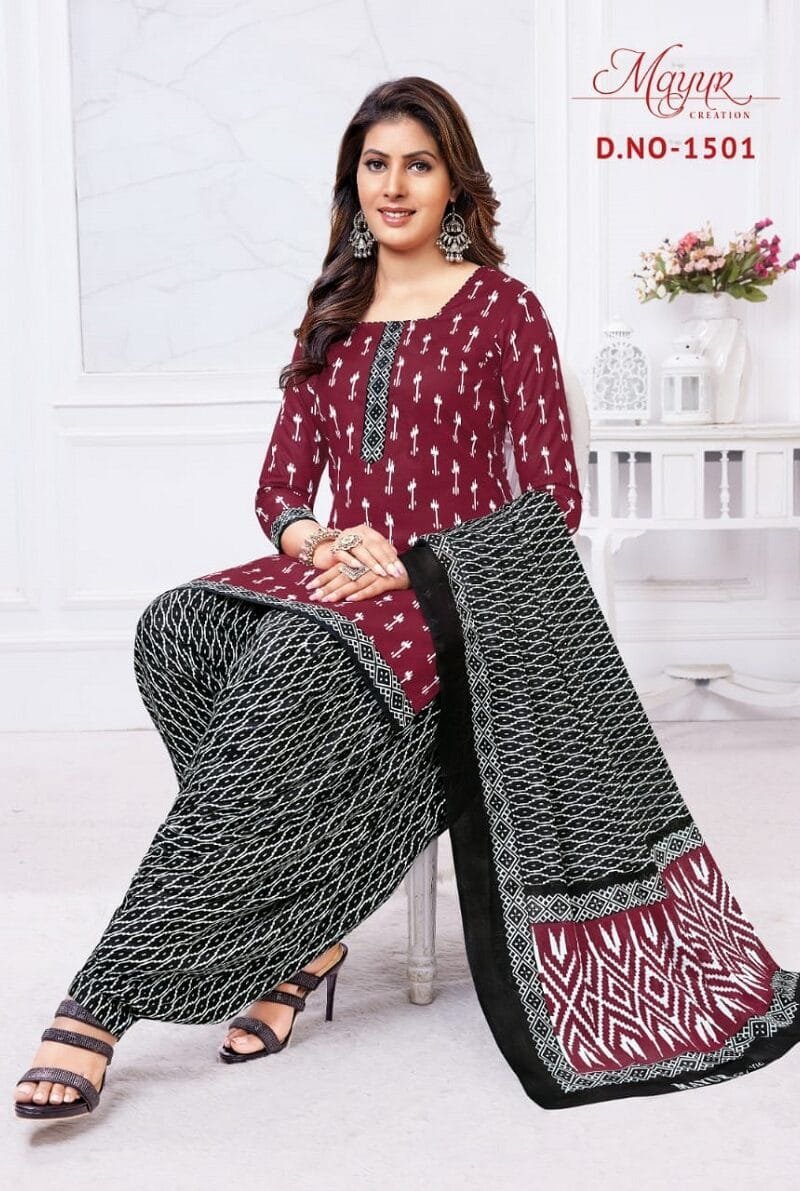 Mayur Ikkat Vol 15 Wholesale Cotton Dress Material