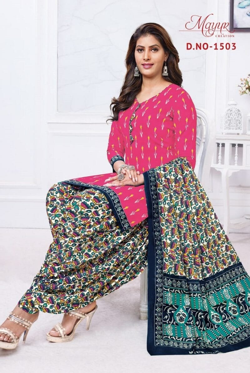 Mayur Ikkat Vol 15 Wholesale Cotton Dress Material