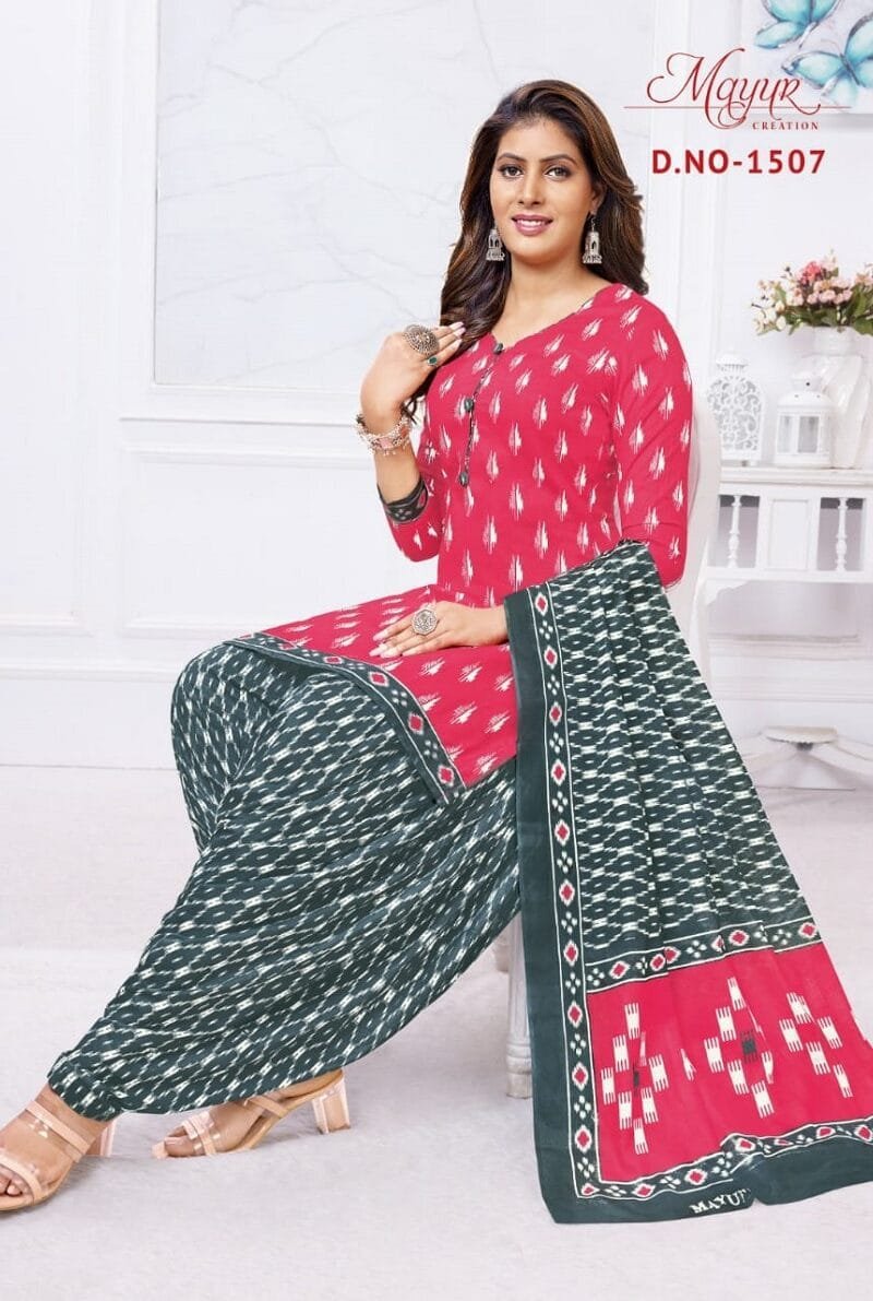 Mayur Ikkat Vol 15 Wholesale Cotton Dress Material