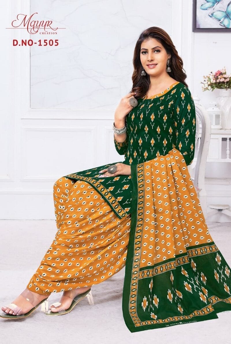 Mayur Ikkat Vol 15 Wholesale Cotton Dress Material
