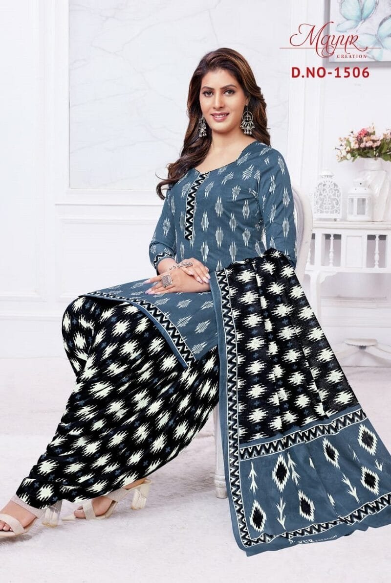 Mayur Ikkat Vol 15 Wholesale Cotton Dress Material