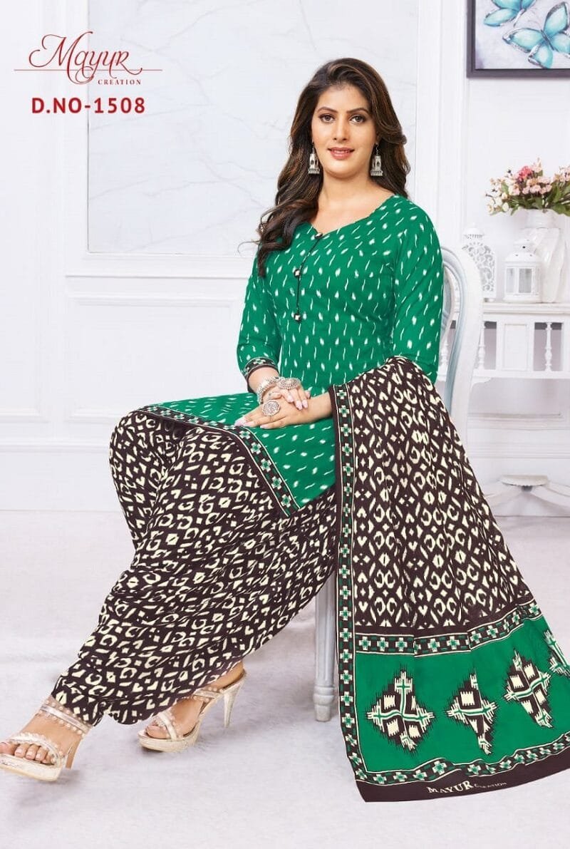 Mayur Ikkat Vol 15 Wholesale Cotton Dress Material