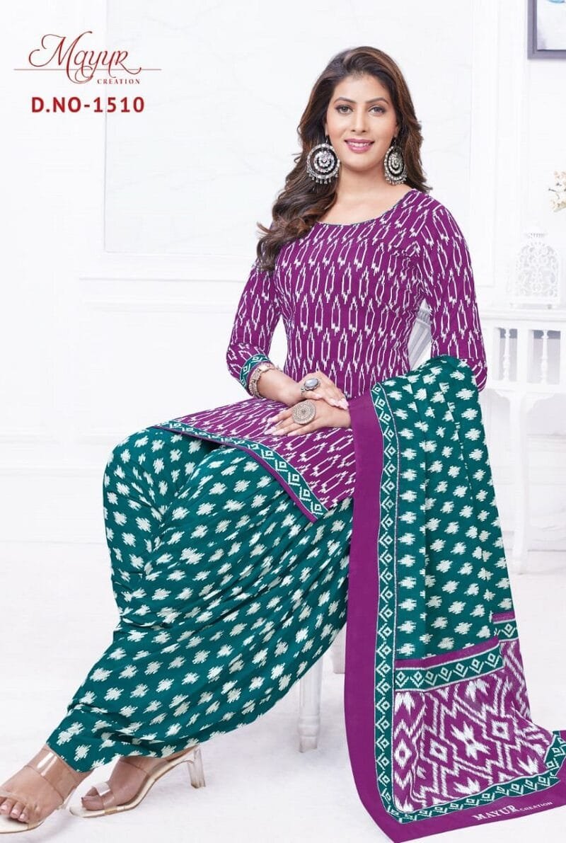 Mayur Ikkat Vol 15 Wholesale Cotton Dress Material