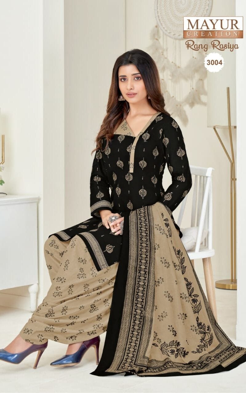 Mayur Rang Rasiya Vol 3 Wholesale Cotton Dress Material