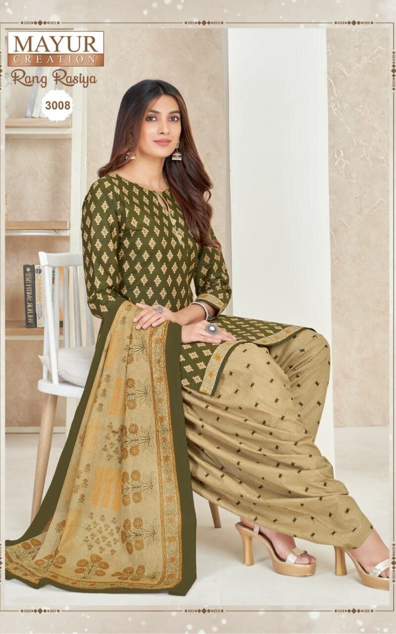 Mayur Rang Rasiya Vol 3 Wholesale Cotton Dress Material
