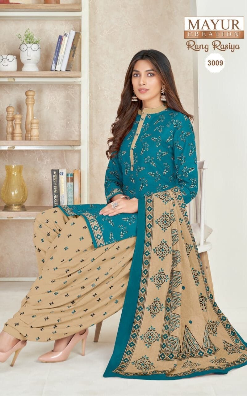 Mayur Rang Rasiya Vol 3 Wholesale Cotton Dress Material