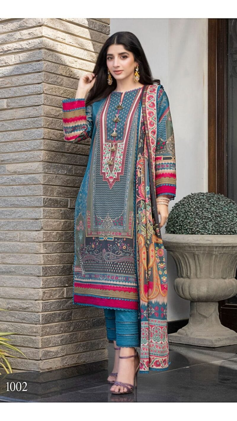 Nureh Mumtaz Fab Pakistani Karachi Wholesale Cotton Dress Material