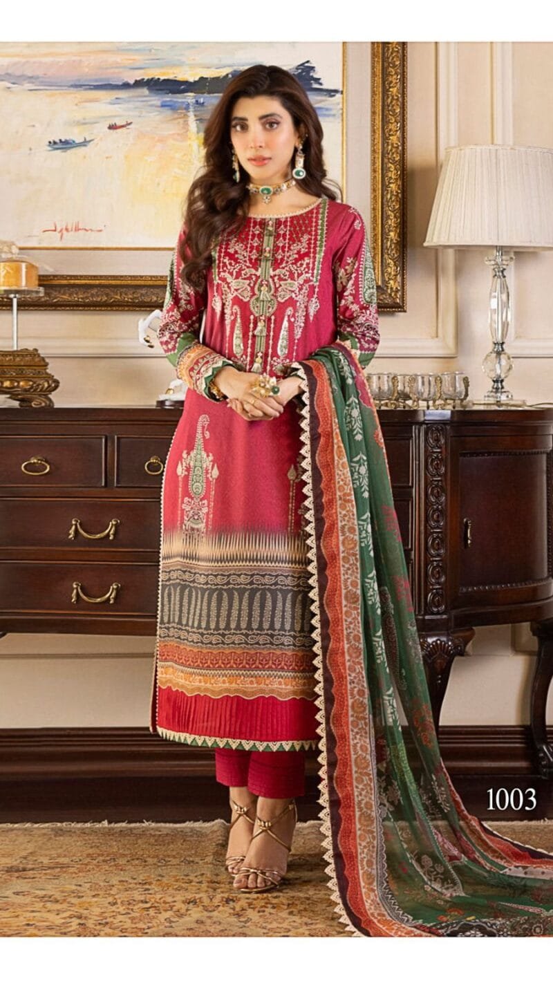 Nureh Mumtaz Fab Pakistani Karachi Wholesale Cotton Dress Material