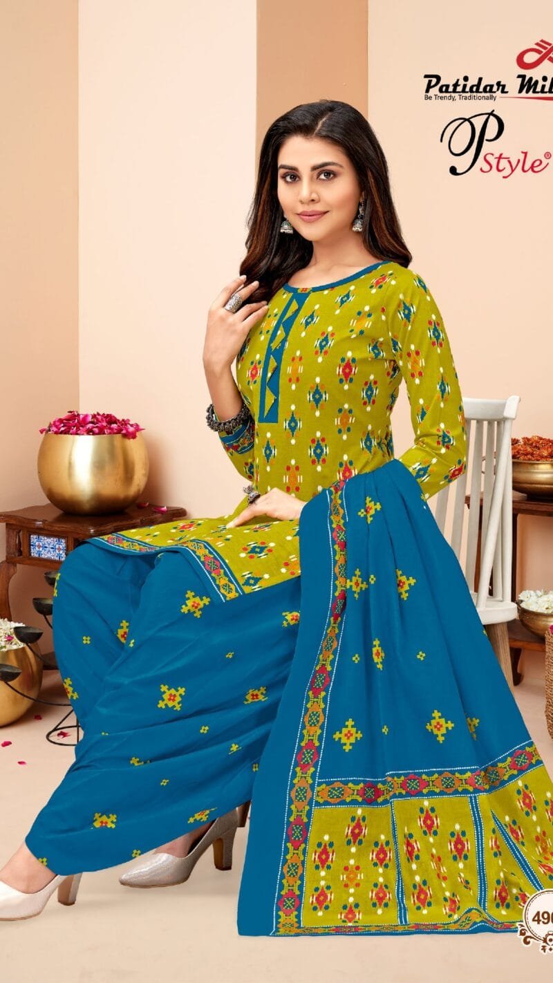 P Style Vol 49 Patidar Mills Wholesale Cotton Dress Material