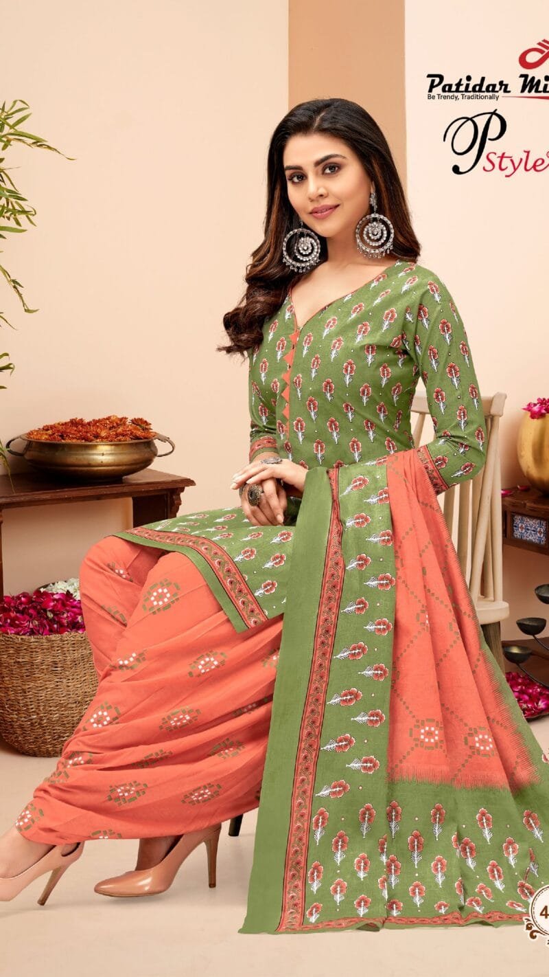 P Style Vol 49 Patidar Mills Wholesale Cotton Dress Material