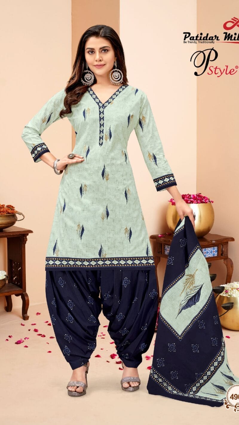 P Style Vol 49 Patidar Mills Wholesale Cotton Dress Material