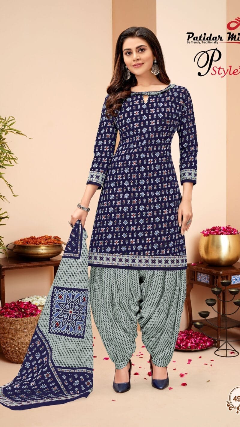 P Style Vol 49 Patidar Mills Wholesale Cotton Dress Material