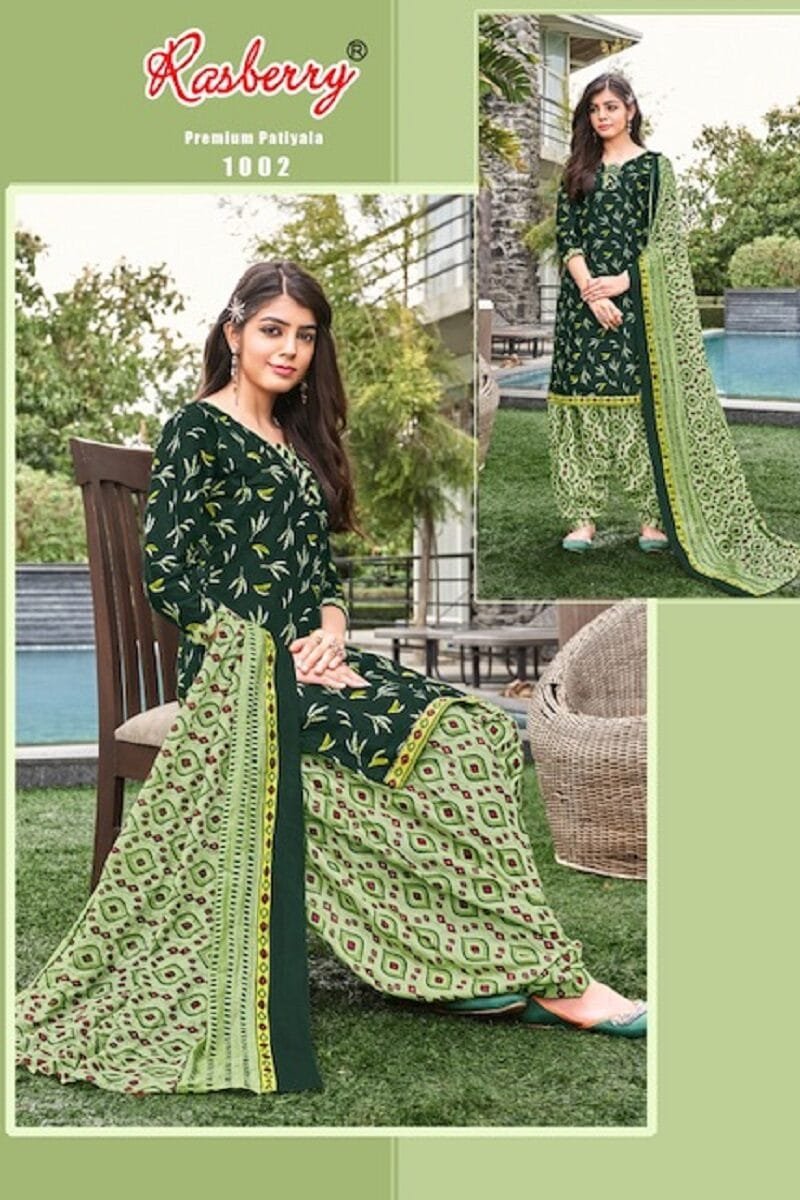 Premium Rasberry Patiyala Vol 1 Wholesale Cotton Dress Material