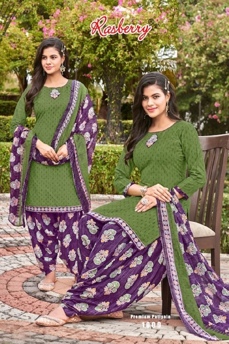 Premium Rasberry Patiyala Vol 1 Wholesale Cotton Dress Material
