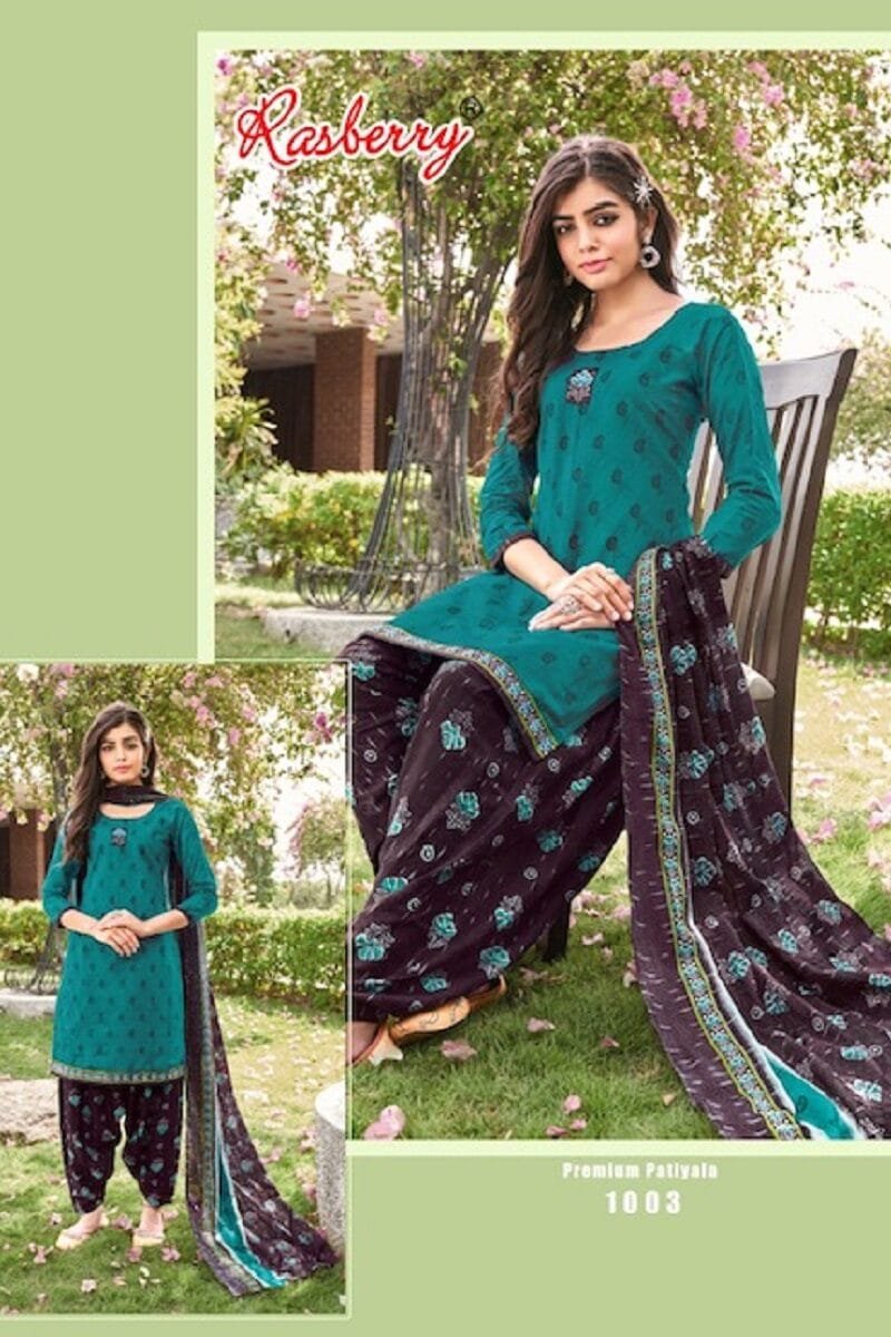 Premium Rasberry Patiyala Vol 1 Wholesale Cotton Dress Material