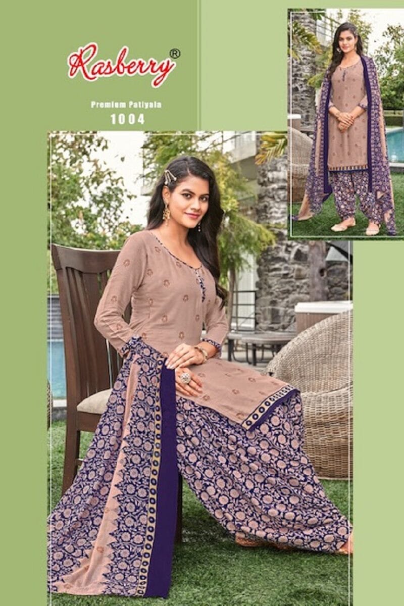 Premium Rasberry Patiyala Vol 1 Wholesale Cotton Dress Material