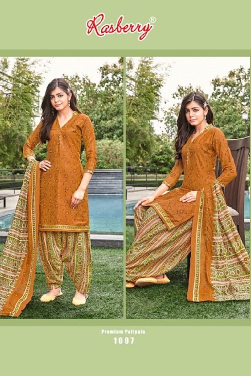 Premium Rasberry Patiyala Vol 1 Wholesale Cotton Dress Material