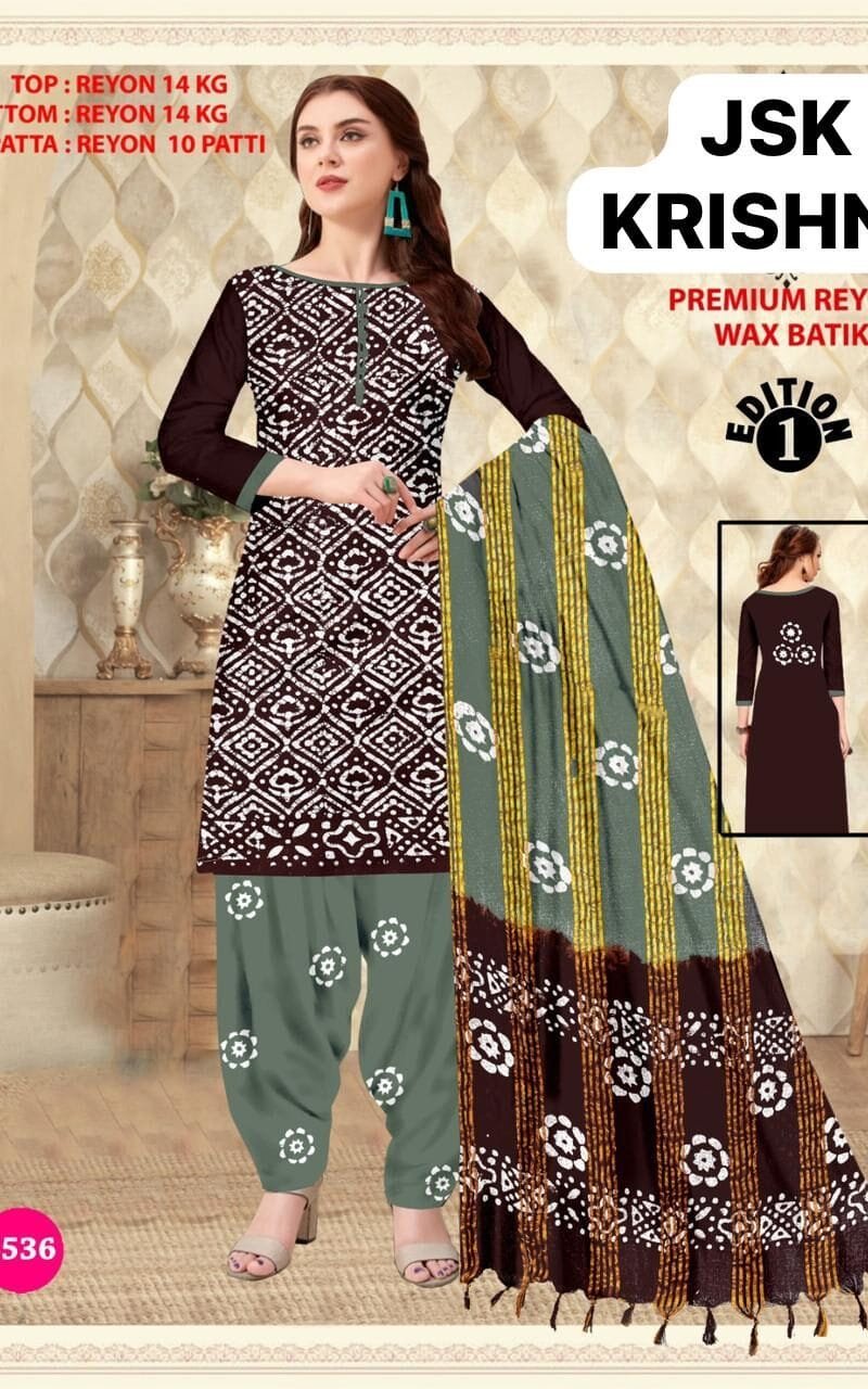 Premium Reyon Wax Batik Wholesale Dress Material
