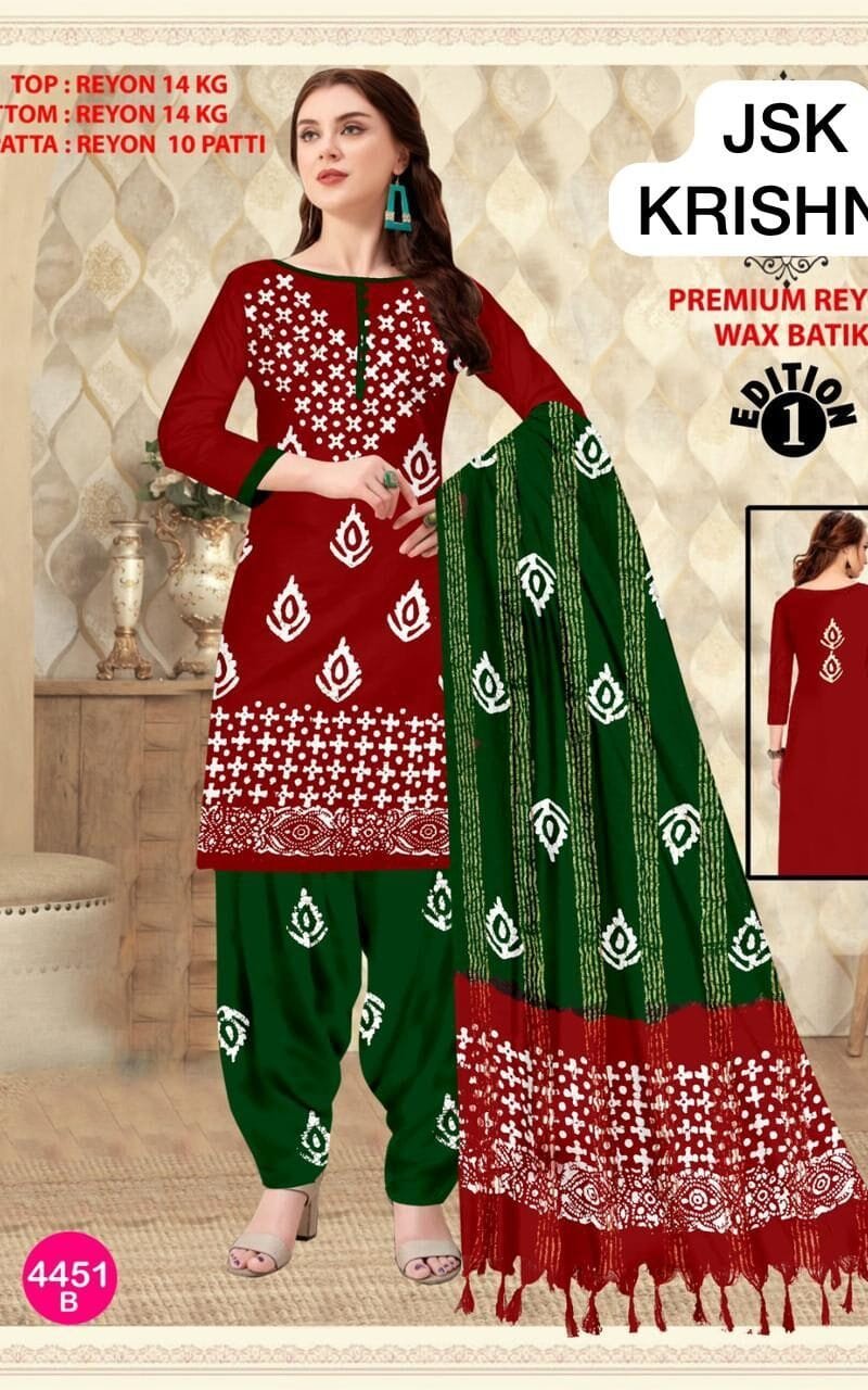 Premium Reyon Wax Batik Wholesale Dress Material