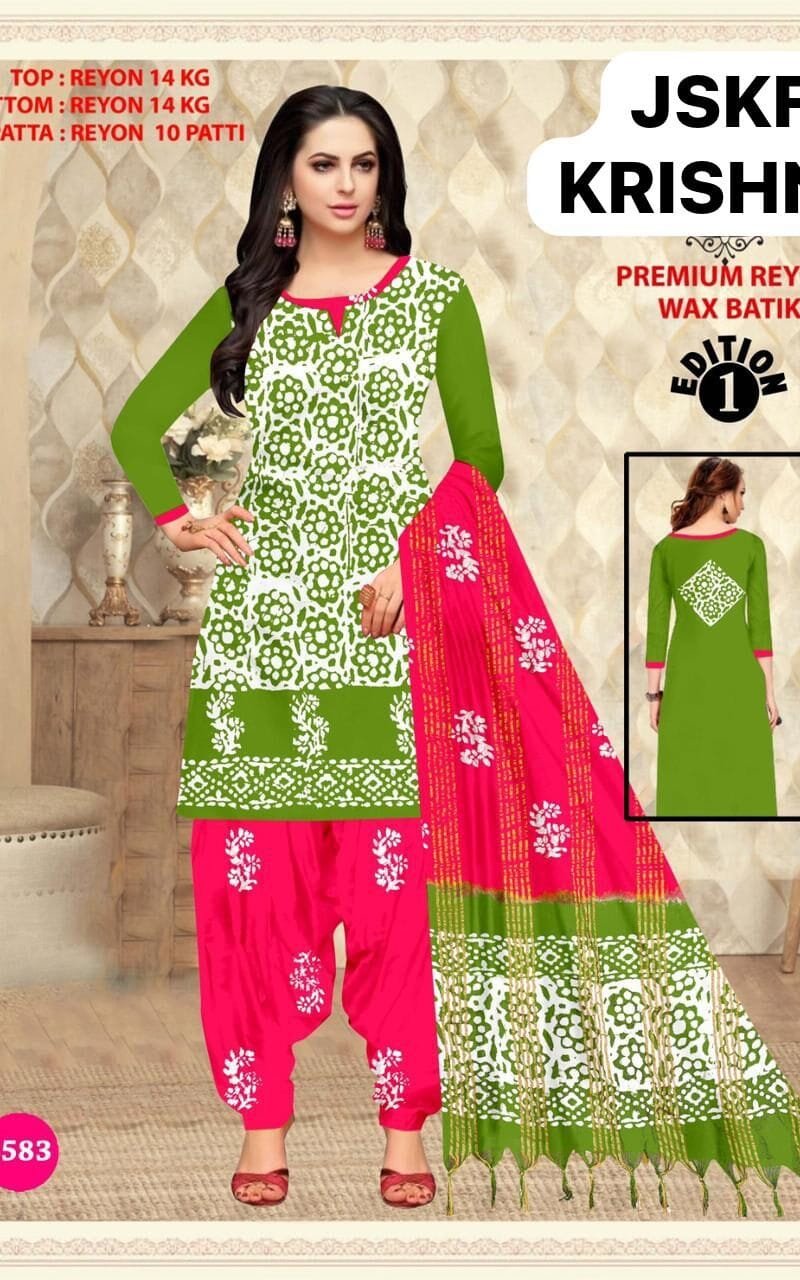 Premium Reyon Wax Batik Wholesale Dress Material