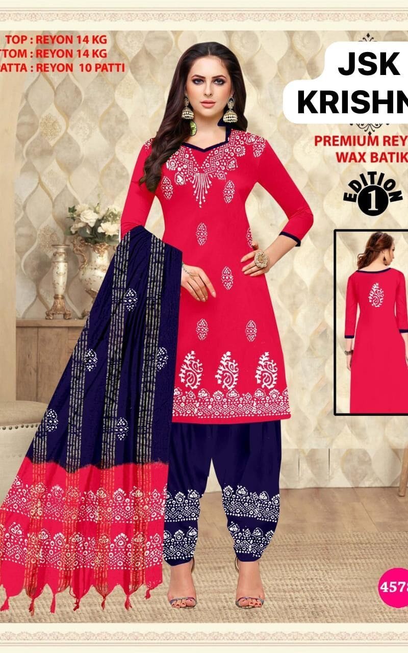 Premium Reyon Wax Batik Wholesale Dress Material