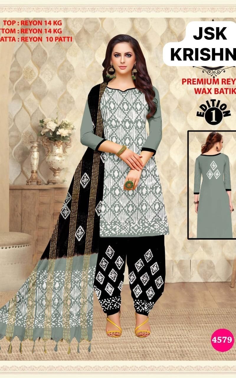 Premium Reyon Wax Batik Wholesale Dress Material