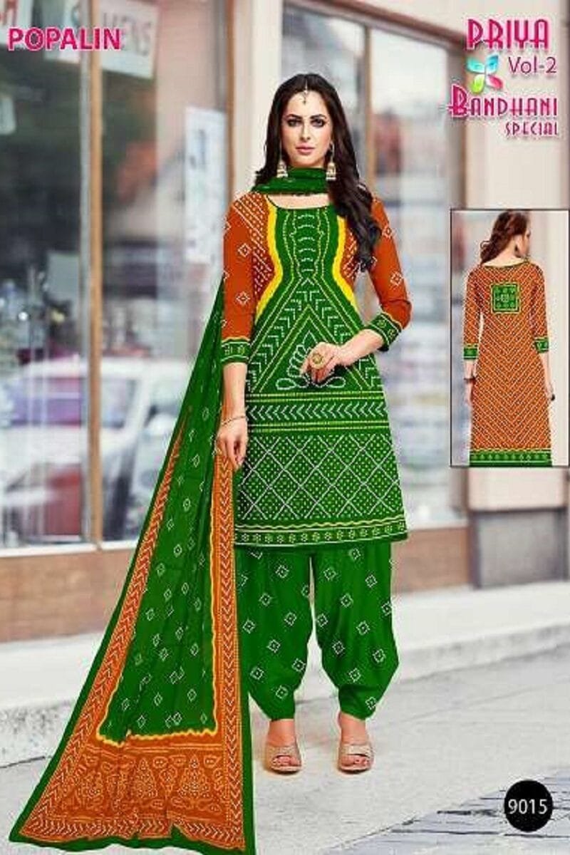 Priya Bandhani Special Popalin Vol 2 Wholesale Cotton Dress Material