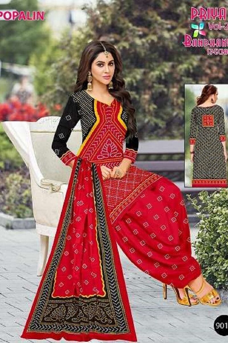 Priya Bandhani Special Popalin Vol 2 Wholesale Cotton Dress Material