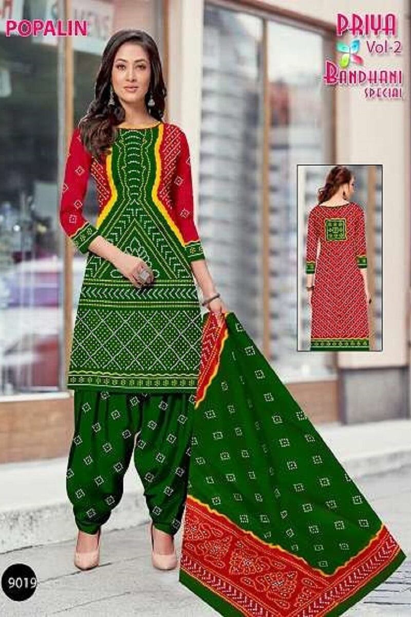 Priya Bandhani Special Popalin Vol 2 Wholesale Cotton Dress Material