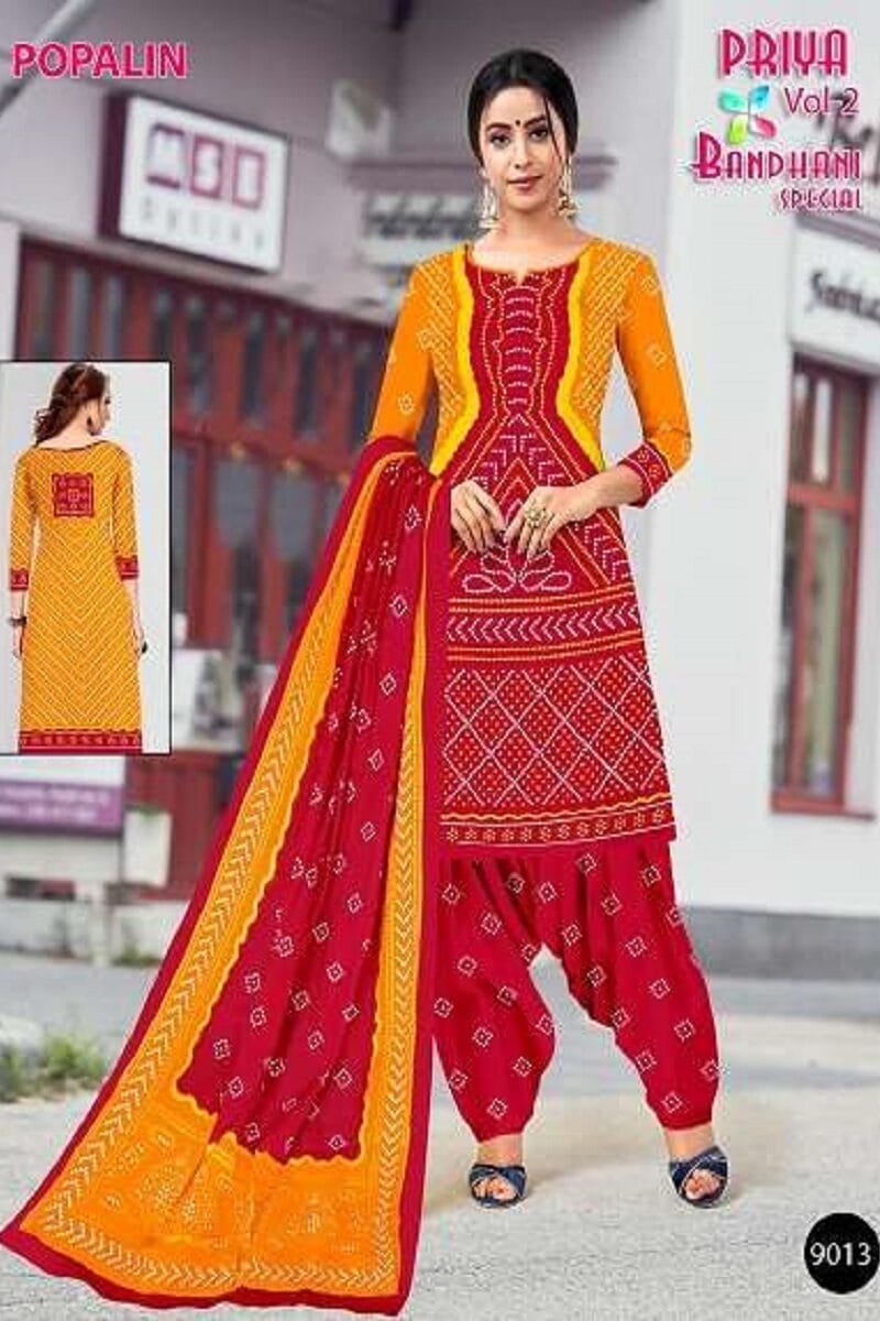 Priya Bandhani Special Popalin Vol 2 Wholesale Cotton Dress Material