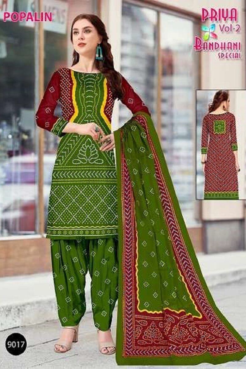 Priya Bandhani Special Popalin Vol 2 Wholesale Cotton Dress Material