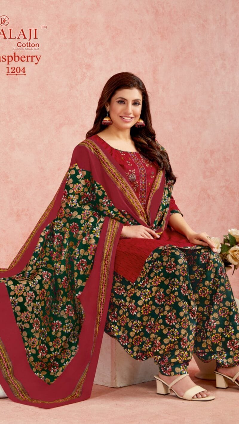 Raspberry Vol 12 Balaji Cotton Wholesale Cotton Dress Material