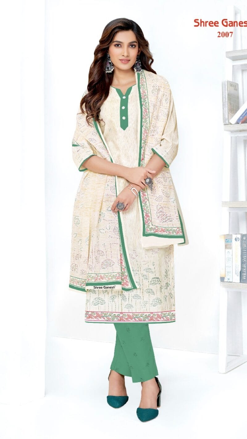 Samaiyra Vol 10 Shree Ganesh Wholesale Cotton Dress Material