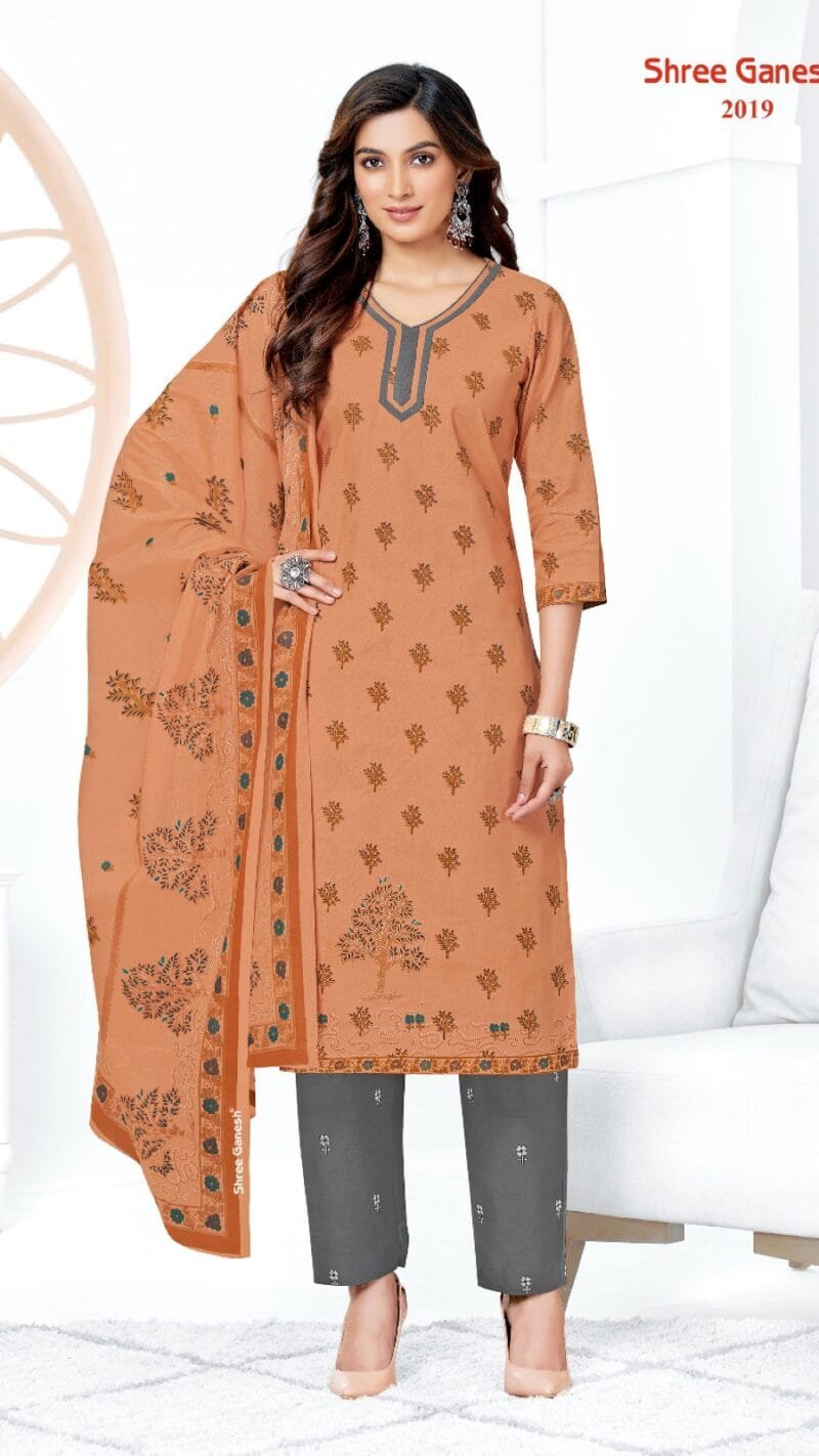 Samaiyra Vol 10 Shree Ganesh Wholesale Cotton Dress Material