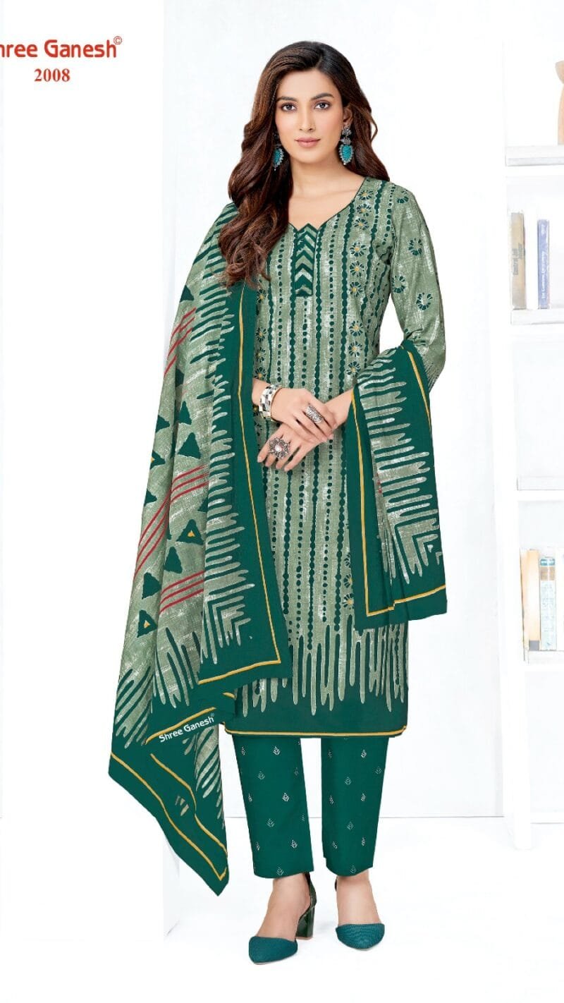 Samaiyra Vol 10 Shree Ganesh Wholesale Cotton Dress Material