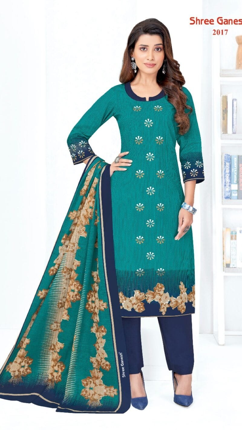 Samaiyra Vol 10 Shree Ganesh Wholesale Cotton Dress Material