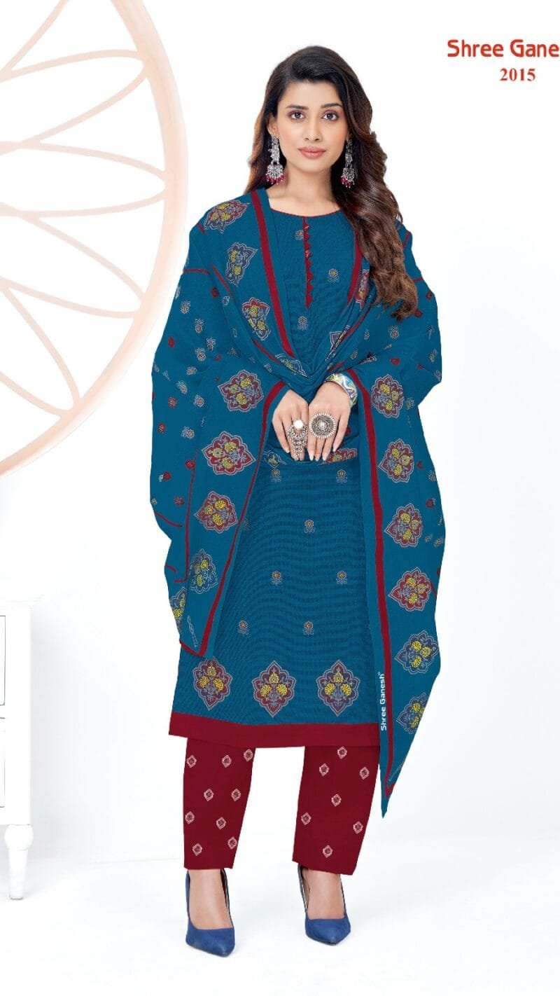 Samaiyra Vol 10 Shree Ganesh Wholesale Cotton Dress Material
