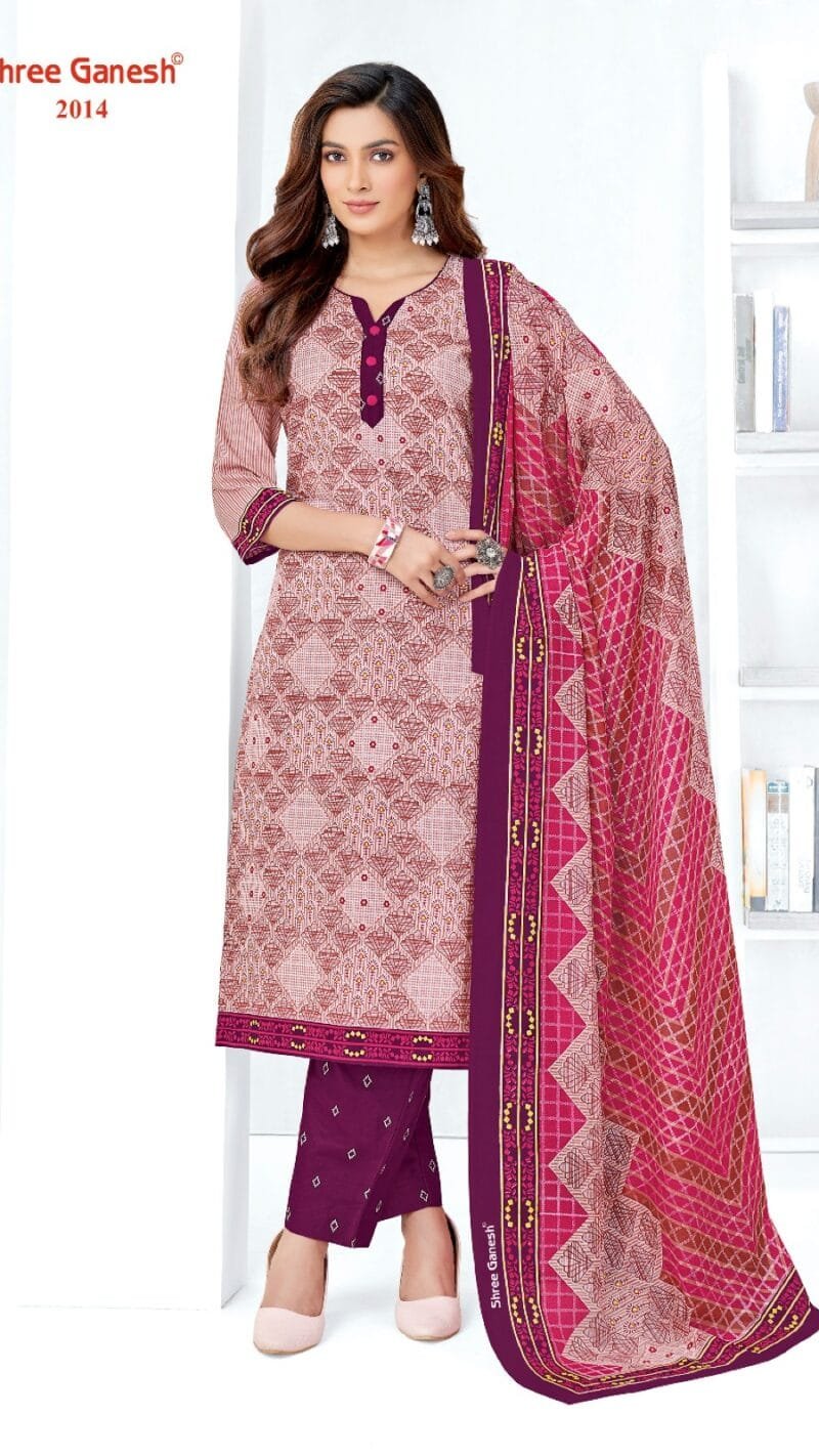 Samaiyra Vol 10 Shree Ganesh Wholesale Cotton Dress Material