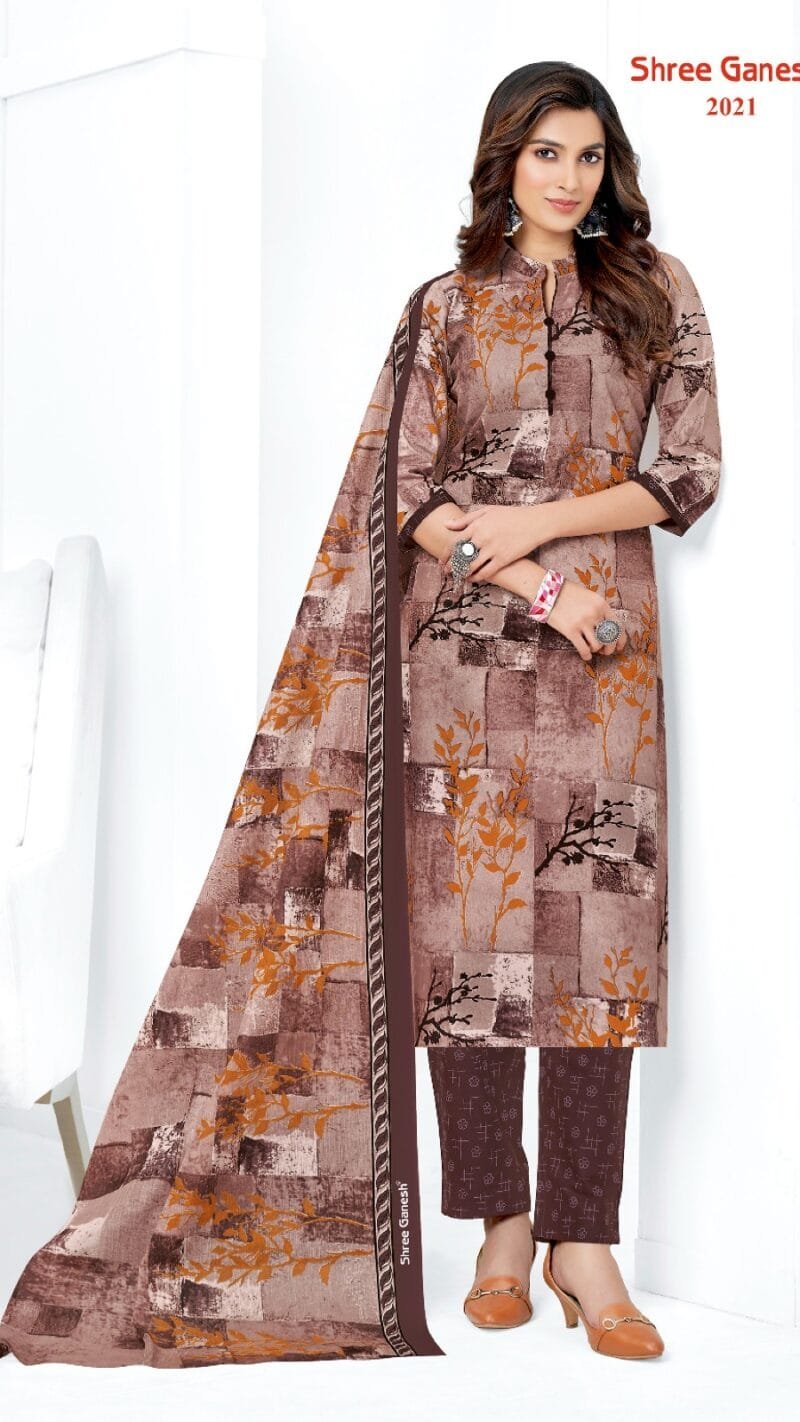 Samaiyra Vol 10 Shree Ganesh Wholesale Cotton Dress Material