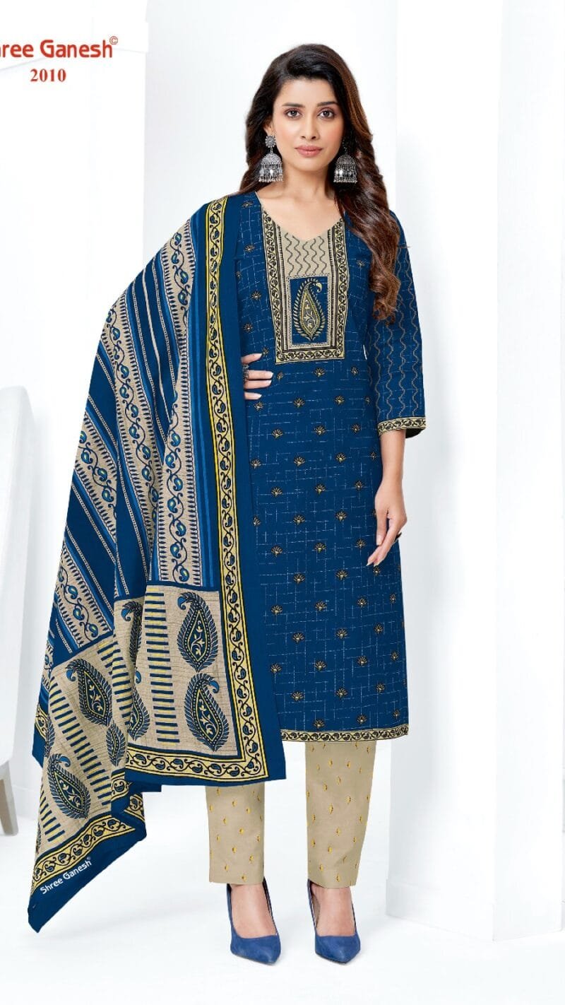 Samaiyra Vol 10 Shree Ganesh Wholesale Cotton Dress Material