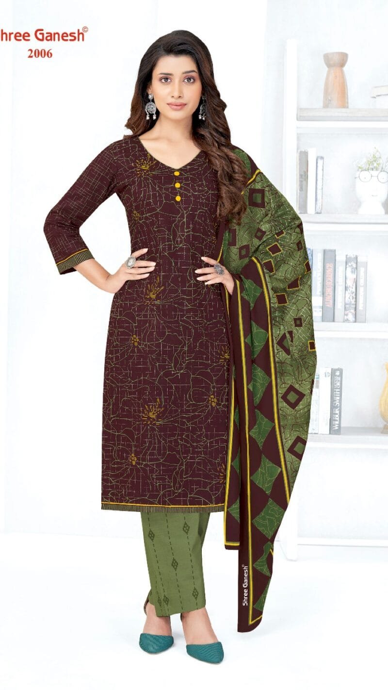 Samaiyra Vol 10 Shree Ganesh Wholesale Cotton Dress Material