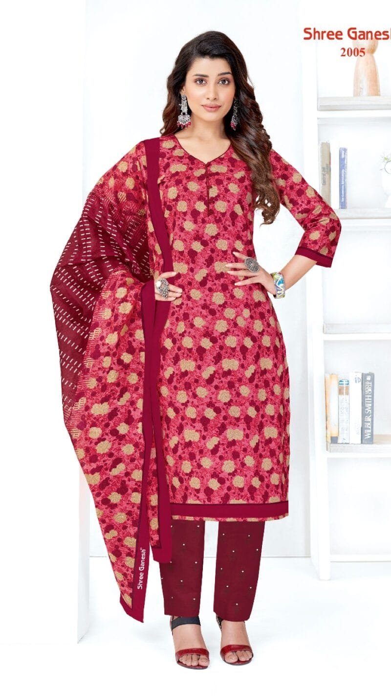 Samaiyra Vol 10 Shree Ganesh Wholesale Cotton Dress Material