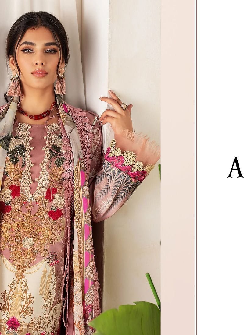 AYZEL KROSS Pure Cotton Print With Exclusive Patch Embroidery Pakistani Suits