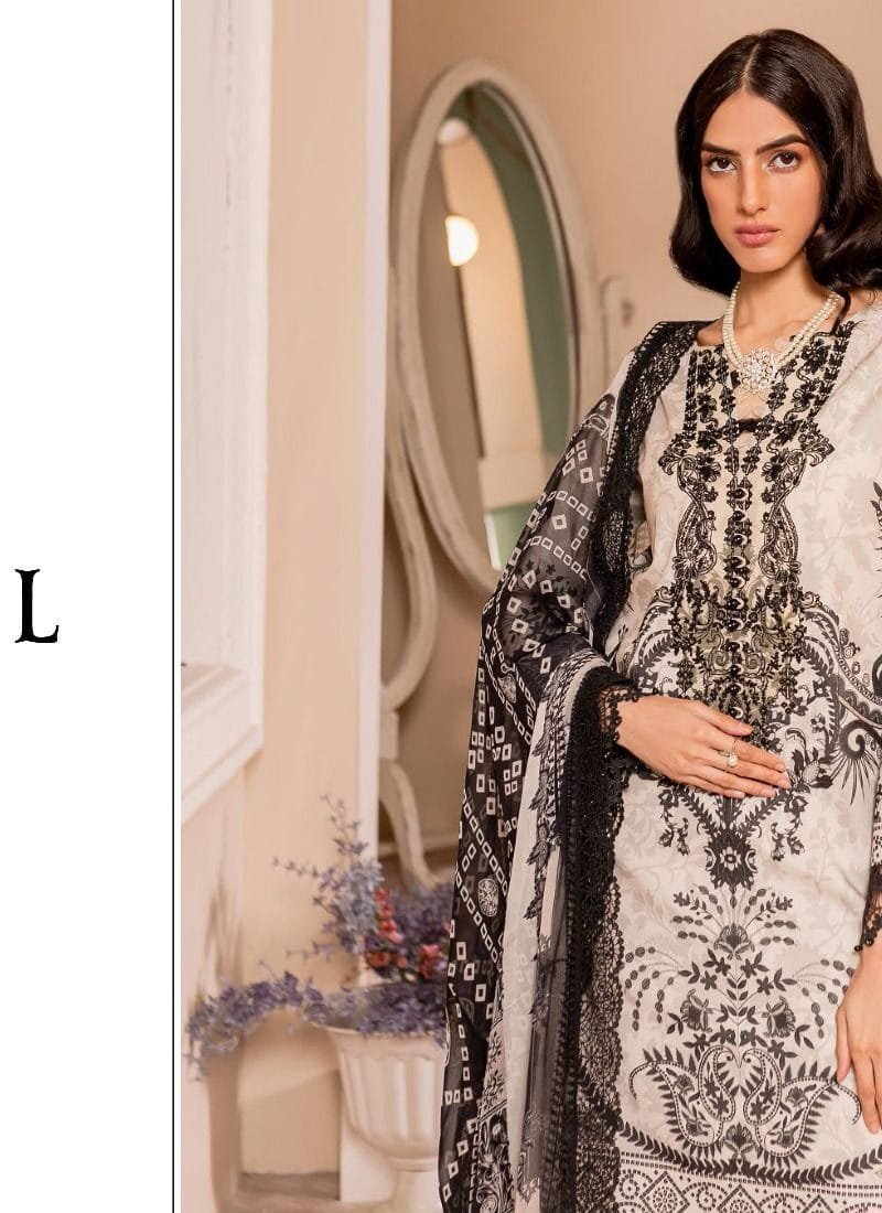 AYZEL KROSS Pure Cotton Print With Exclusive Patch Embroidery Pakistani Suits