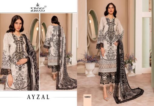 AYZEL KROSS Pure Cotton Print With Exclusive Patch Embroidery Pakistani Suits