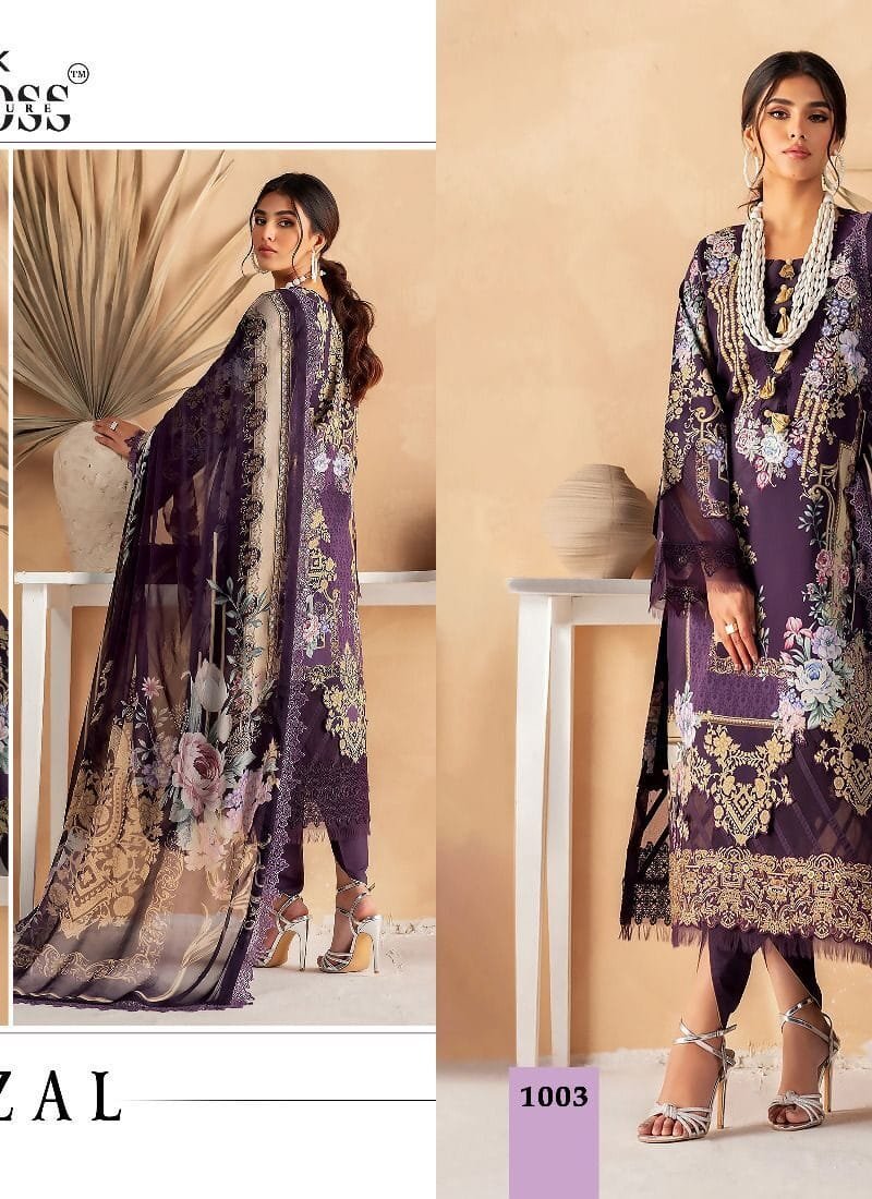 AYZEL KROSS Pure Cotton Print With Exclusive Patch Embroidery Pakistani Suits